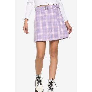 Pastel plaid skirt